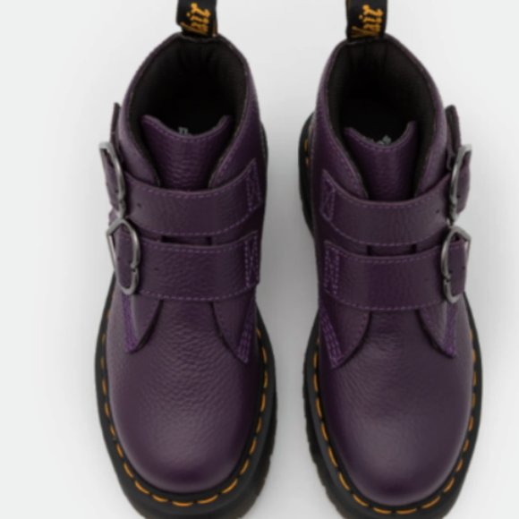 Dr Martens DEVON HEART PLATFORM Boots Rare Find Soft Rich Leather Comfortable - Picture 6 of 12